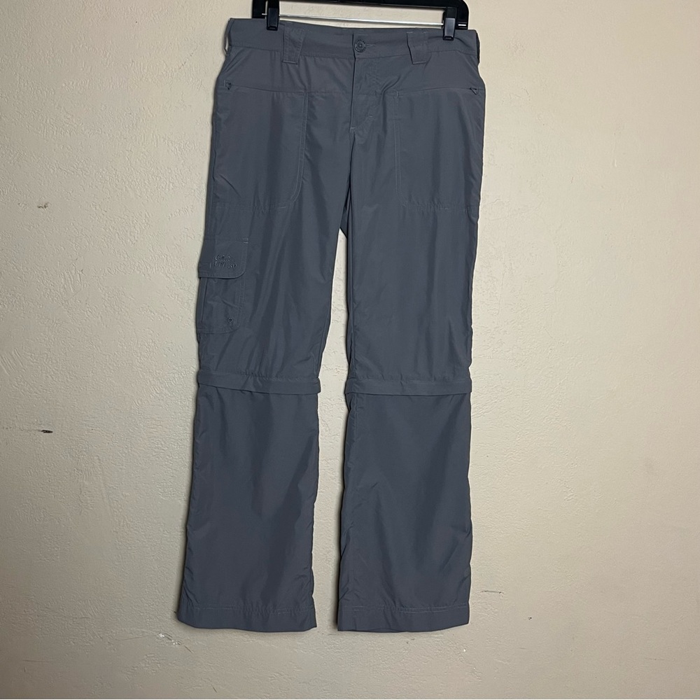 Cabelas Outdoor hiking athletic pants gray with with‎ straight leg size 6 /32